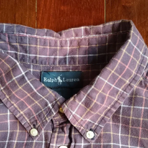 Ralph Lauren Purple Checkered Casual Shirt - Picture 9 of 10